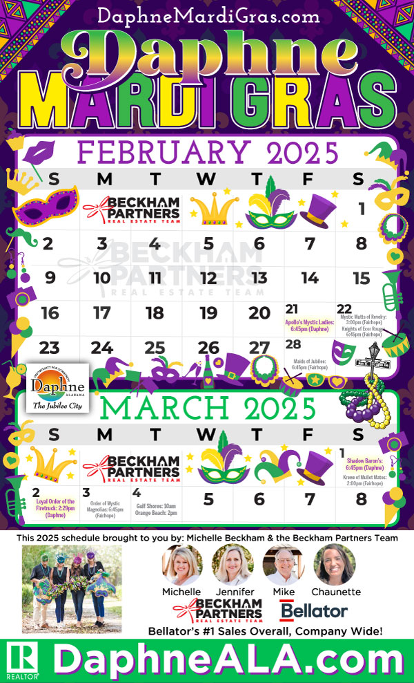 daphne mardi gras 2025 schedule